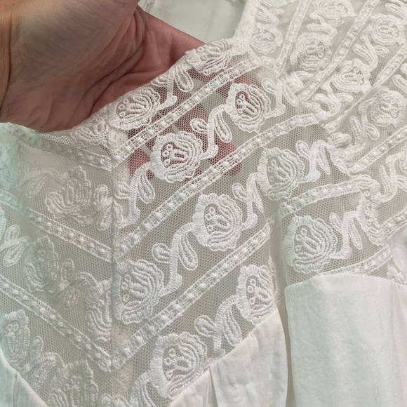Free people white eyelet top - Picture 3 of 5